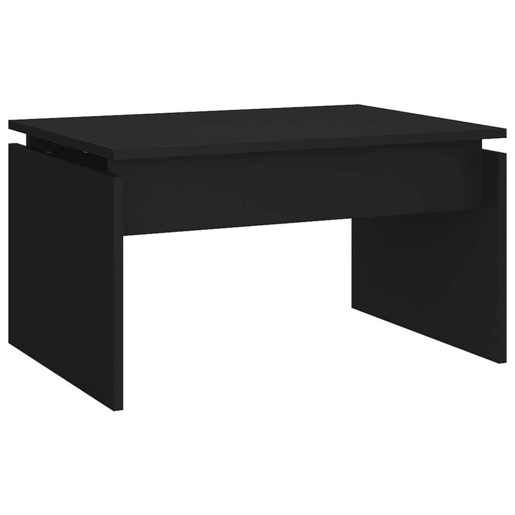 vidaXL Coffee Table Black 68x50x38 cm Engineered Wood