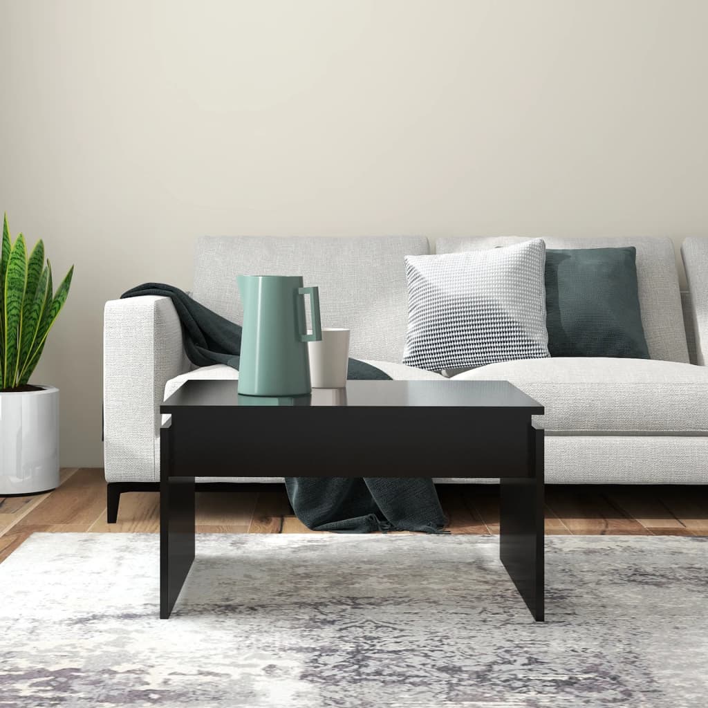 vidaXL Coffee Table Black 68x50x38 cm Engineered Wood