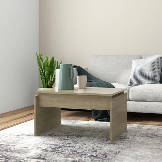 vidaXL Coffee Table Sonoma Oak 68x50x38 cm Engineered Wood