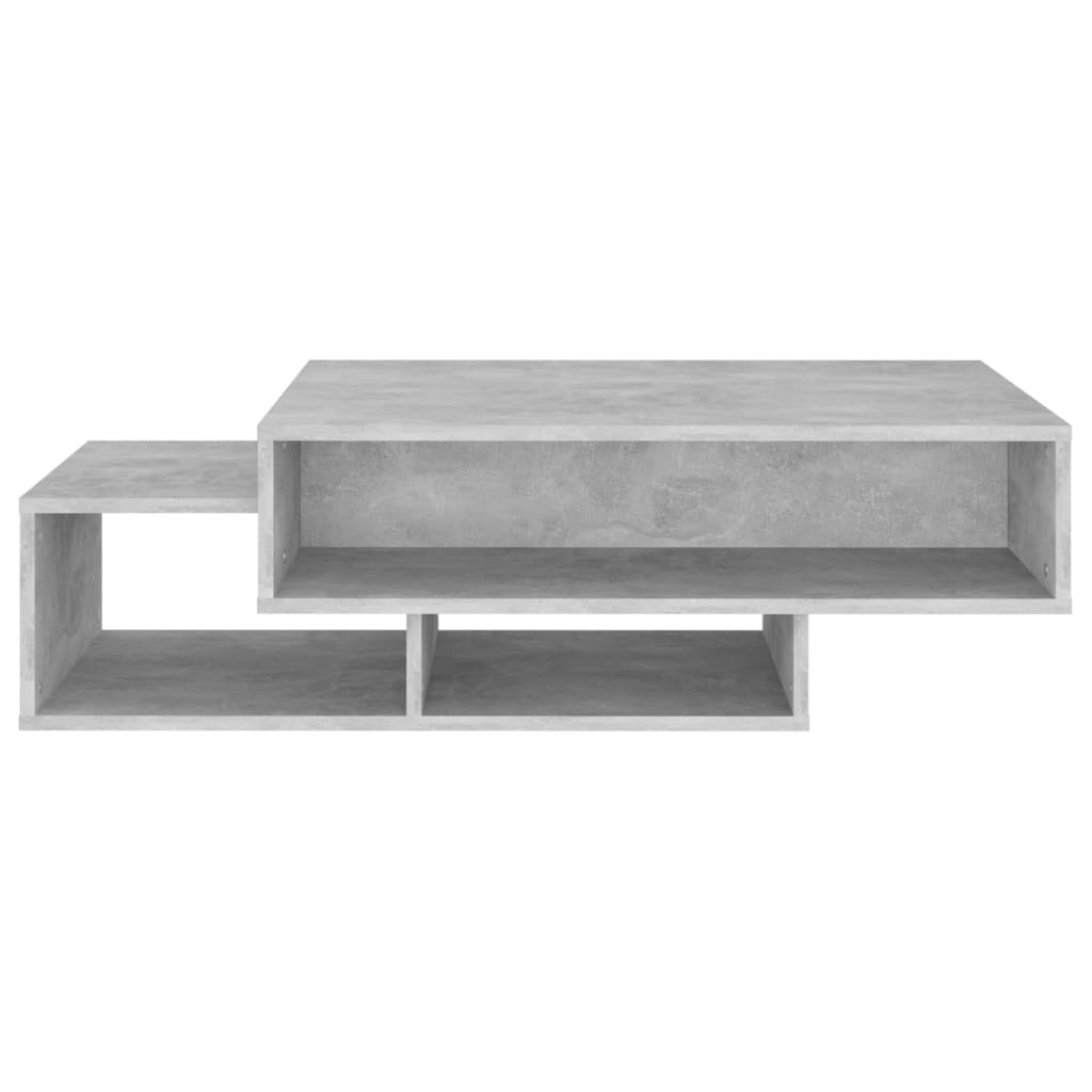 Table Basse Béton Gris 105x55x32 cm Bois D'ingénierie