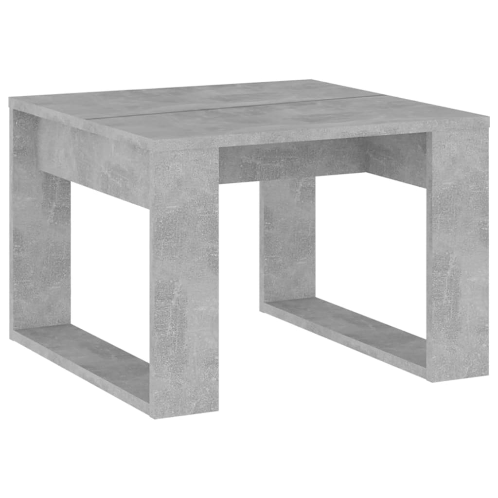 Table d'Appoint Gris Béton 50x50x35 cm Bois D'ingénierie