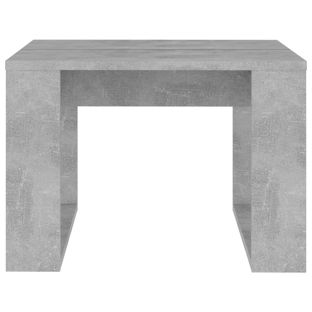 Table d'Appoint Gris Béton 50x50x35 cm Bois D'ingénierie