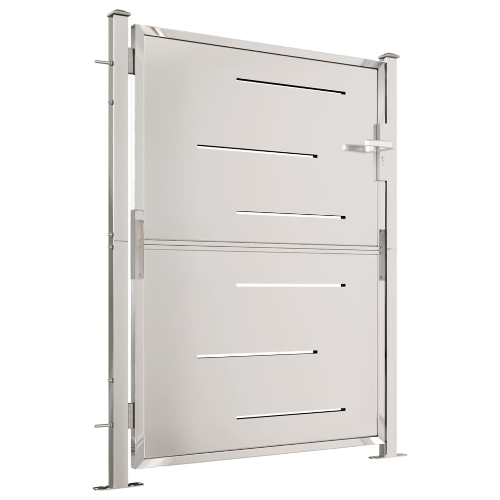 Portail de jardin 100x125 cm Inox