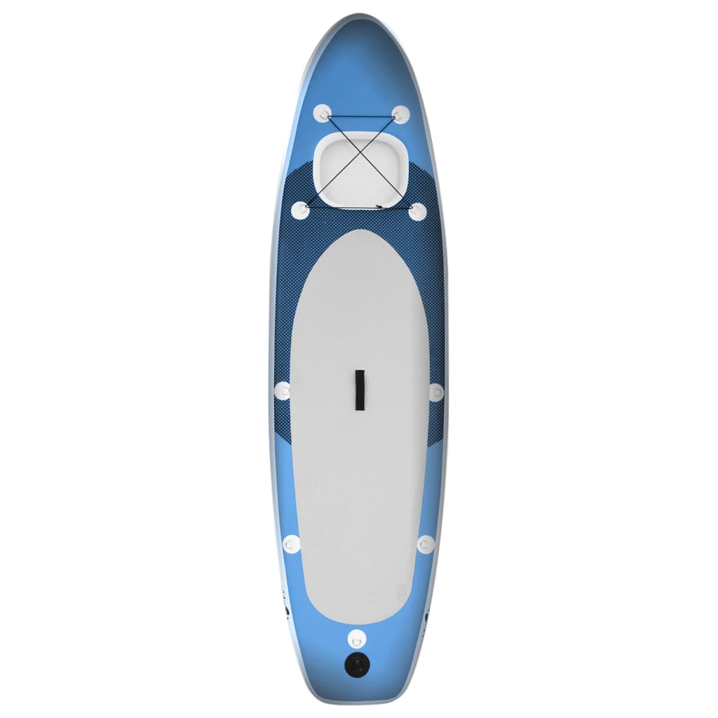 Inflatable Stand Up Paddle Board Set Sea Blue 300x76x10 cm - Upclimb Ltd