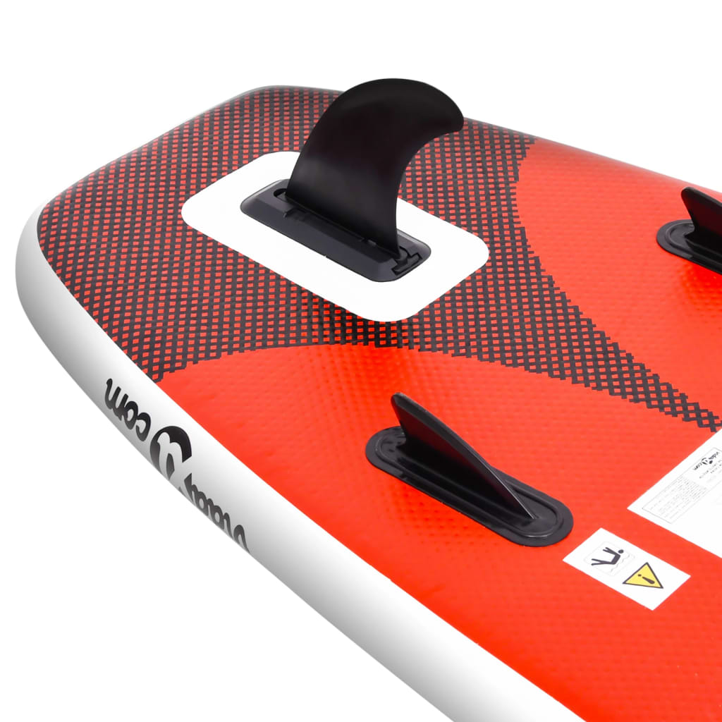 Inflatable Stand Up Paddle Board Set Red 300x76x10 cm - Upclimb Ltd