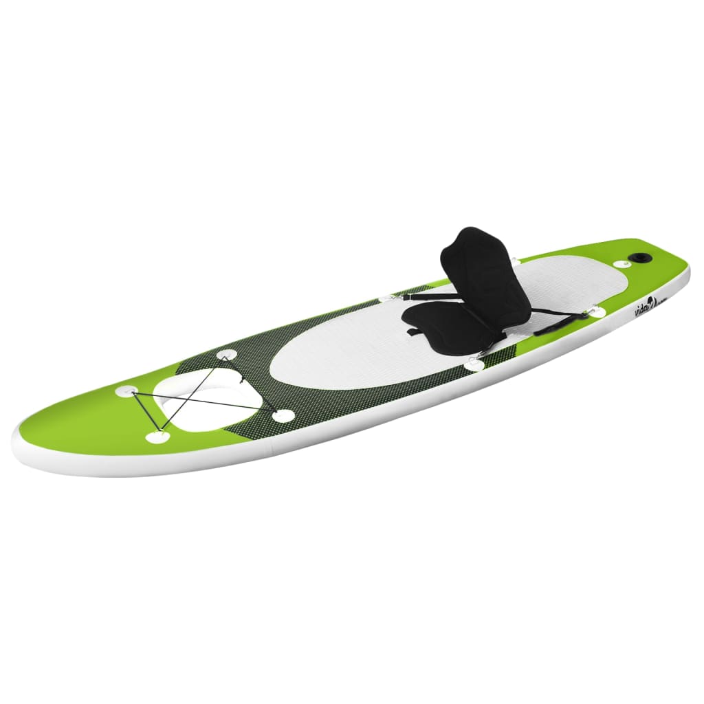 Inflatable Stand Up Paddle Board Set Green 300x76x10 cm - Upclimb Ltd