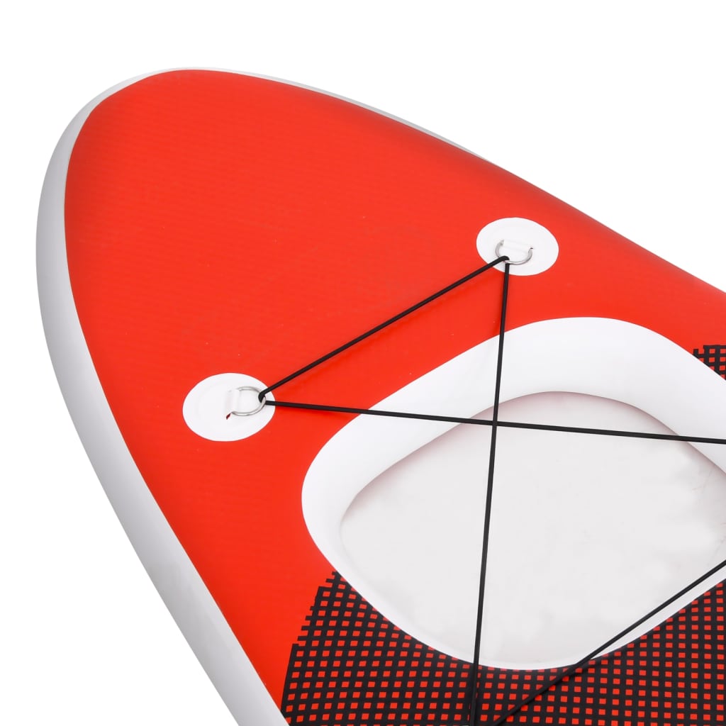 Inflatable Stand Up Paddle Board Set Red 360x81x10 cm - Upclimb Ltd