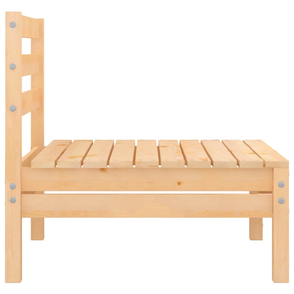 vidaXL Garden Middle Sofa Solid Wood Pine