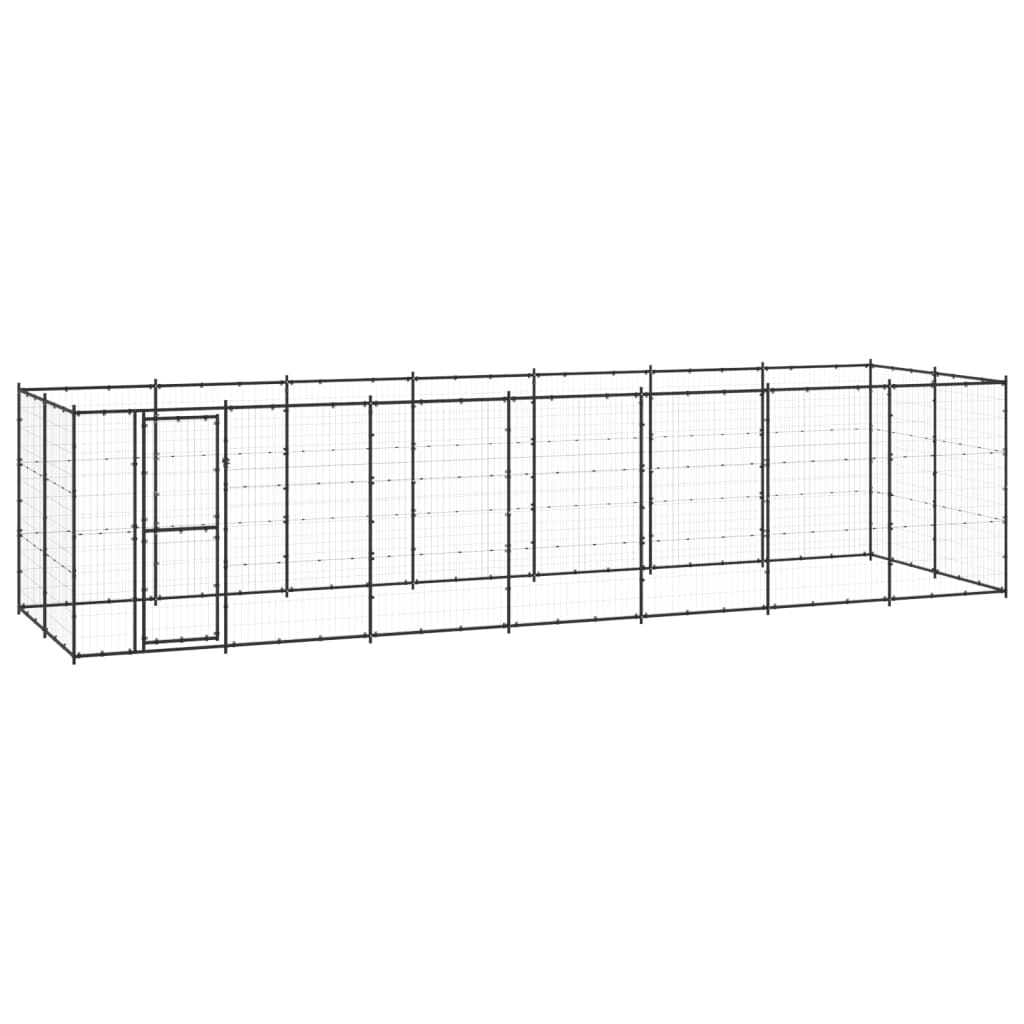 Outdoor Hondenkennel Staal 16,94 m²