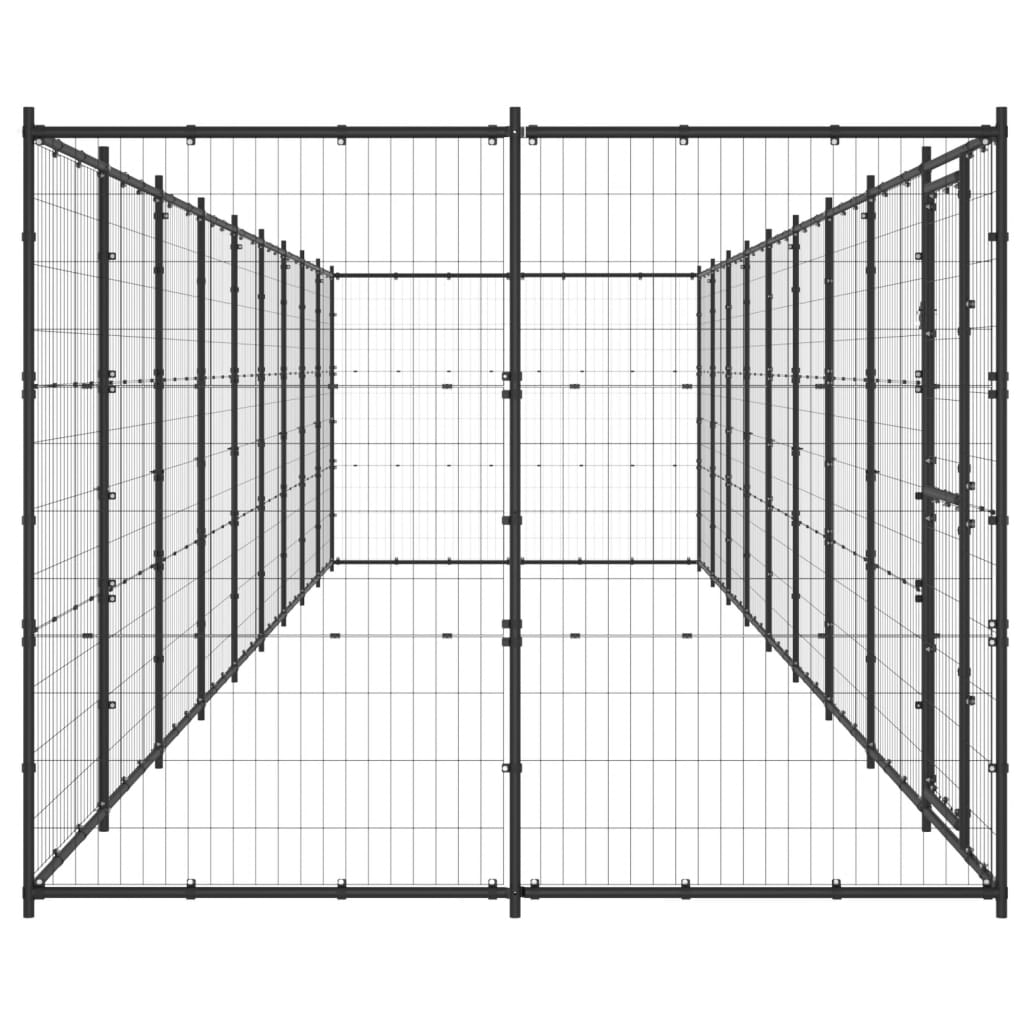 Outdoor Hondenkennel Staal 21,78 m²