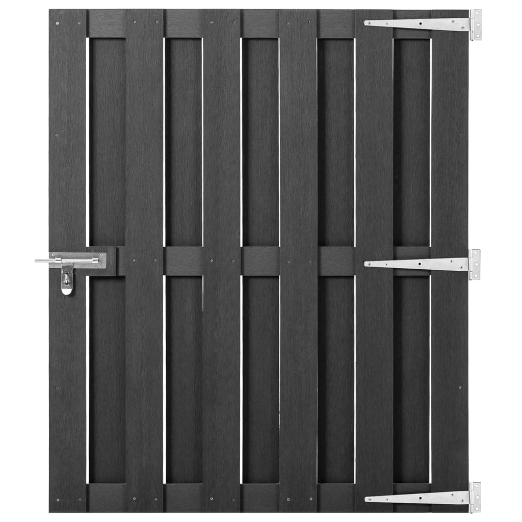 vidaXL Garden Gate WPC 100x112 cm Grey