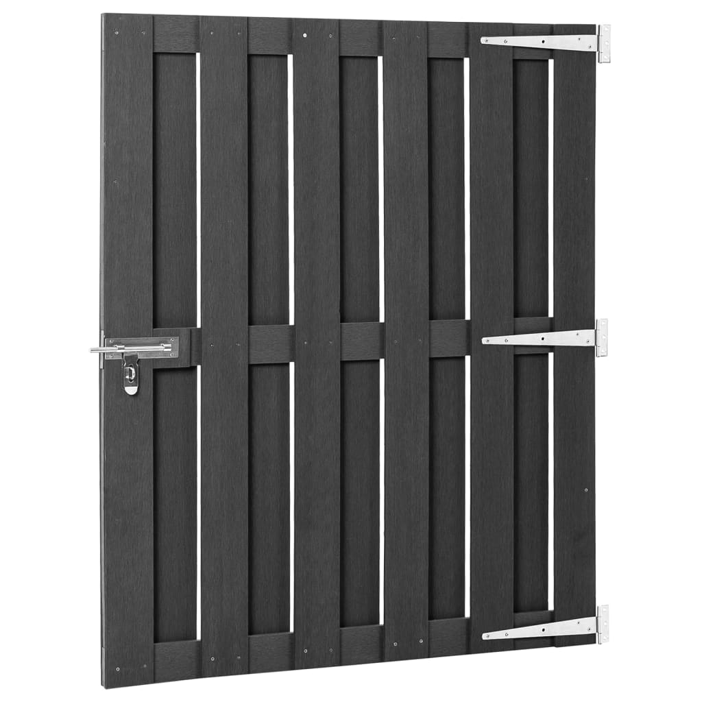 vidaXL Garden Gate WPC 100x112 cm Grey