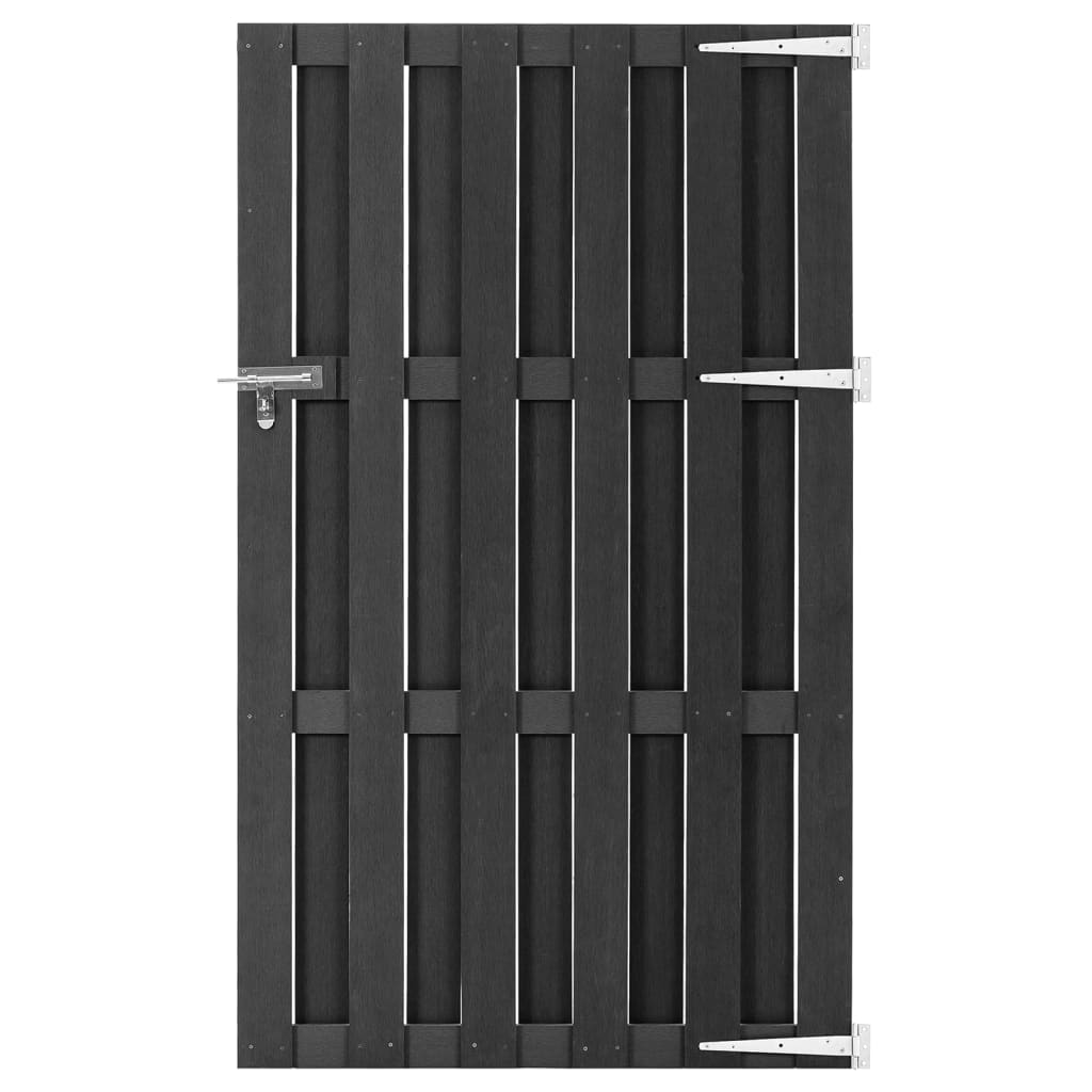 vidaXL Garden Gate WPC 100x180 cm Grey