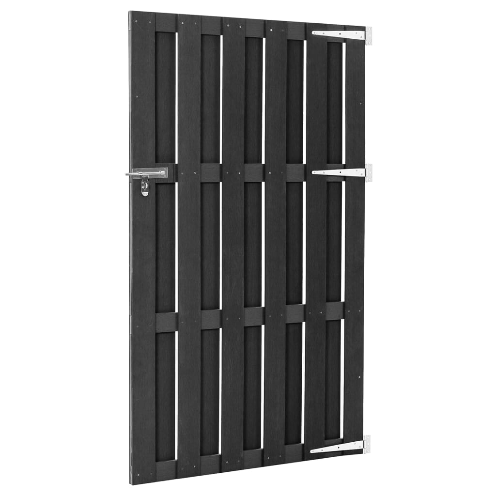 vidaXL Garden Gate WPC 100x180 cm Grey