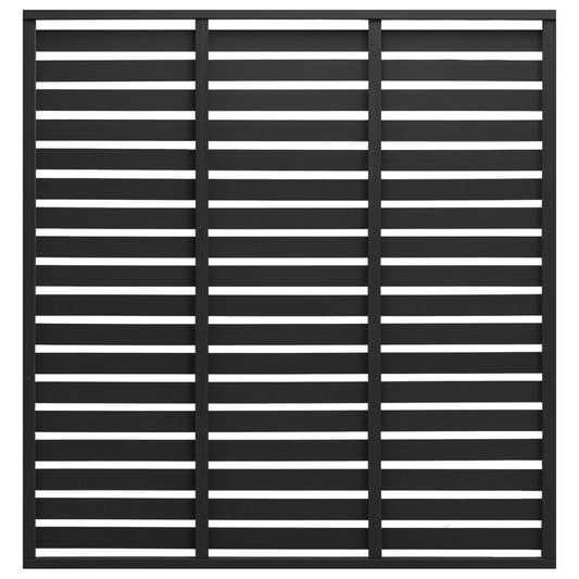 Panneau de clôture WPC 180x180 cm Noir