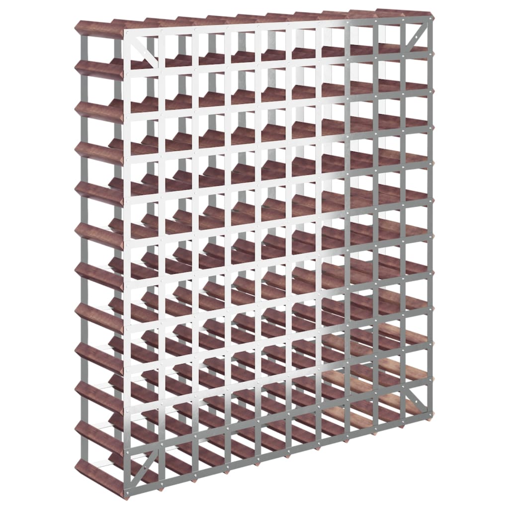 vidaXL Wine Rack for 120 Bottles Brown Solid Wood Pine