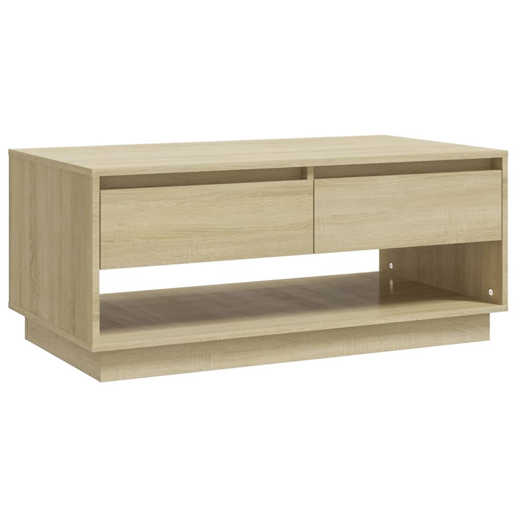 Table basse Chêne Sonoma 102,5x55x44 cm Bois d'ingénierie