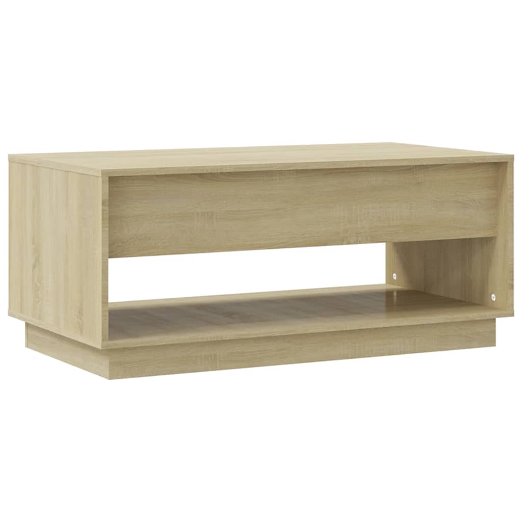 Table basse Chêne Sonoma 102,5x55x44 cm Bois d'ingénierie