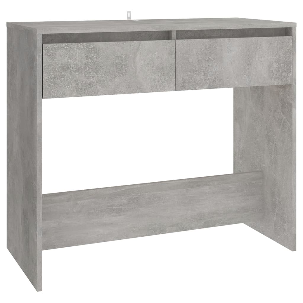 Table Console Béton Gris 89x41x76,5 cm Acier