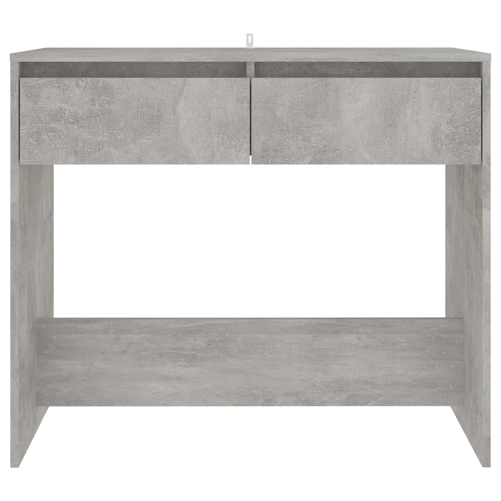 Table Console Béton Gris 89x41x76,5 cm Acier