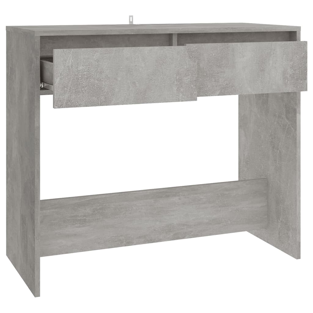 Table Console Béton Gris 89x41x76,5 cm Acier