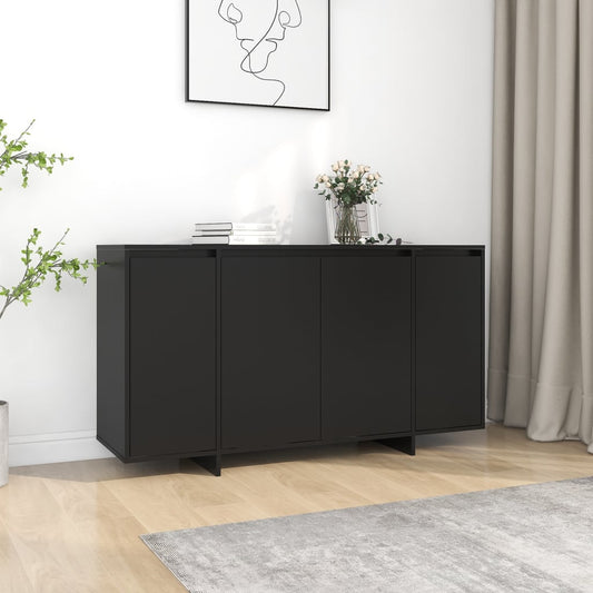 vidaXL Sideboard Black 135x41x75 cm Engineered Wood