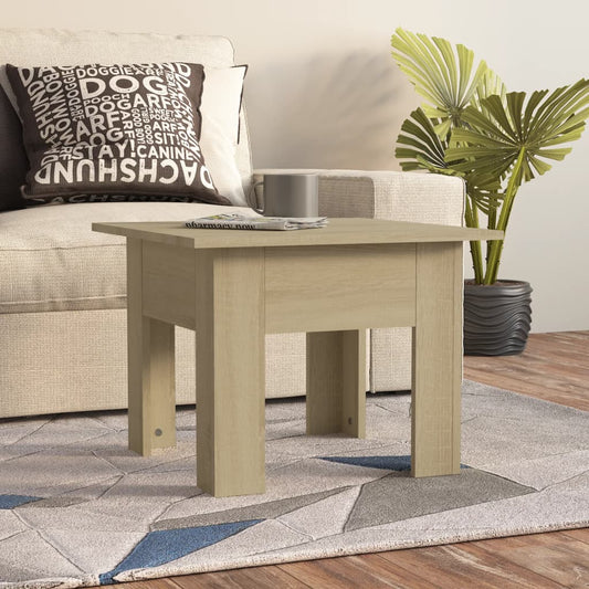 vidaXL Coffee Table Sonoma Oak 55x55x42 cm Engineered Wood