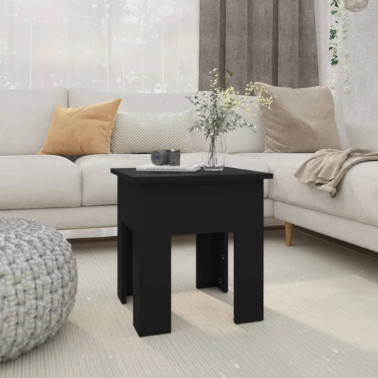 vidaXL Coffee Table Black 40x40x42 cm Engineered Wood