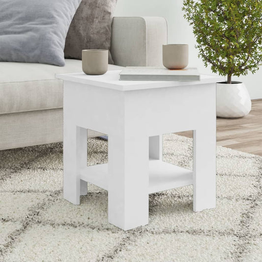 vidaXL Coffee Table White 40x40x42 cm Engineered Wood