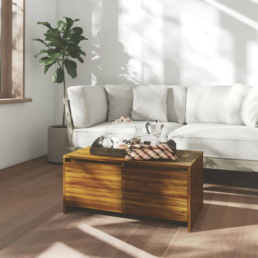 vidaXL Coffee Table Brown Oak 90x50x41.5 cm Engineered Wood