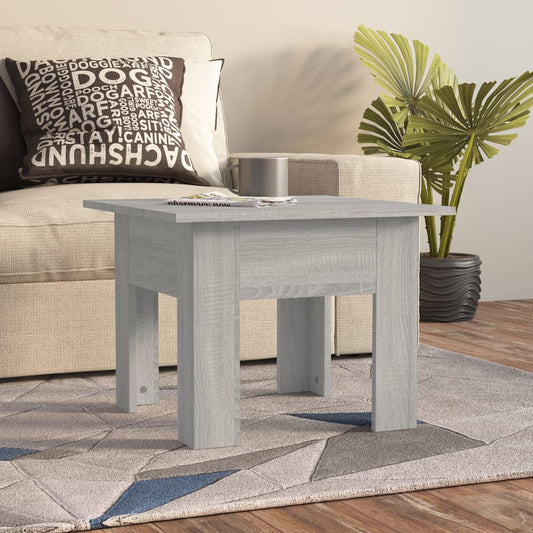 vidaXL Coffee Table Grey Sonoma 55x55x42 cm Engineered Wood