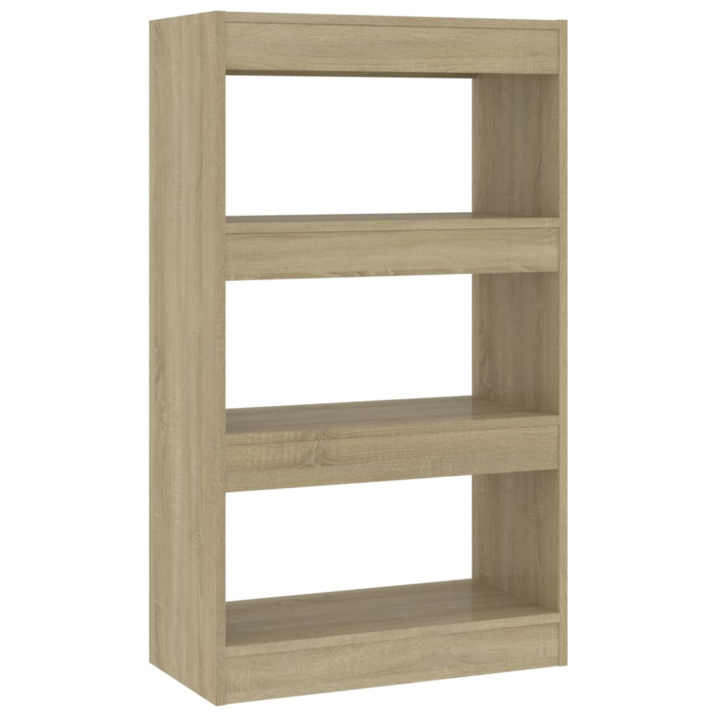 vidaXL Book Cabinet/Room Divider Sonoma Oak 60x30x103 cm Engineered Wood