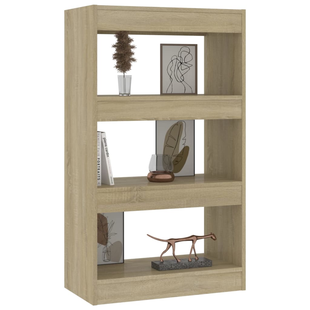 Boekenkast/Room Divider Sonoma Oak 60x30x103 cm Engineered Wood