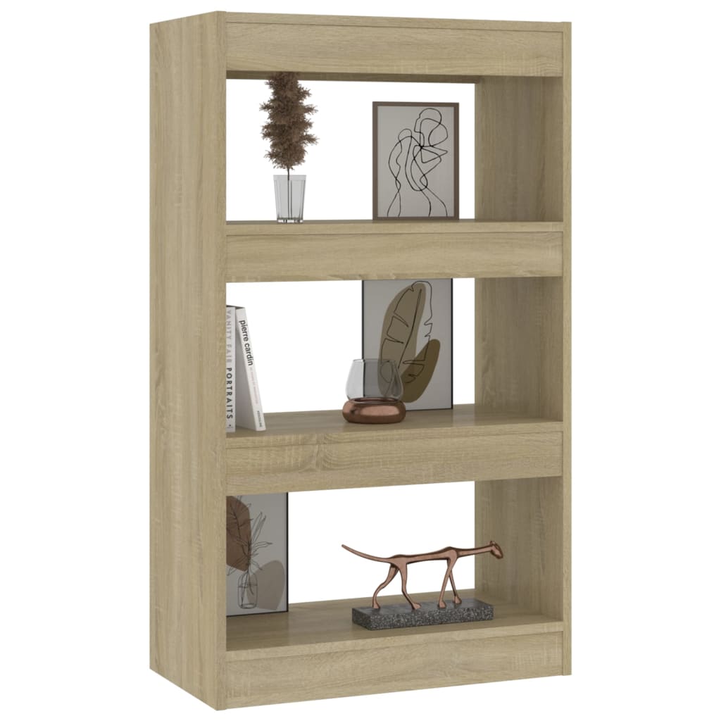 Bibliothèque/Diviseur de pièce Chêne Sonoma 60x30x103 cm Bois d'ingénierie