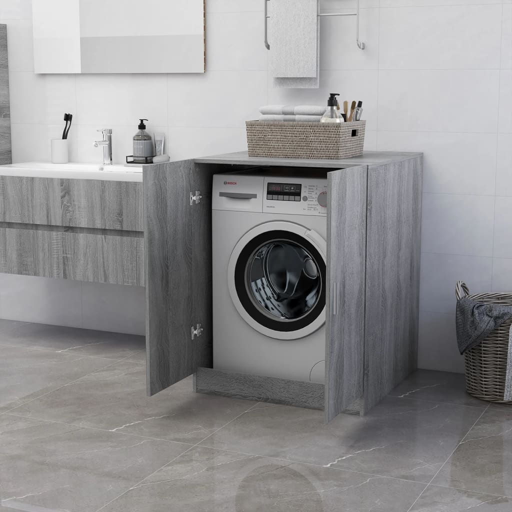 vidaXL Washing Machine Cabinet Grey sonoma 71x71.5x91.5 cm