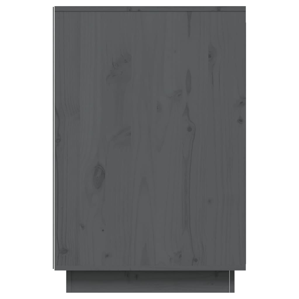 Bureau grijs 140x50x75 cm massief grenenhout