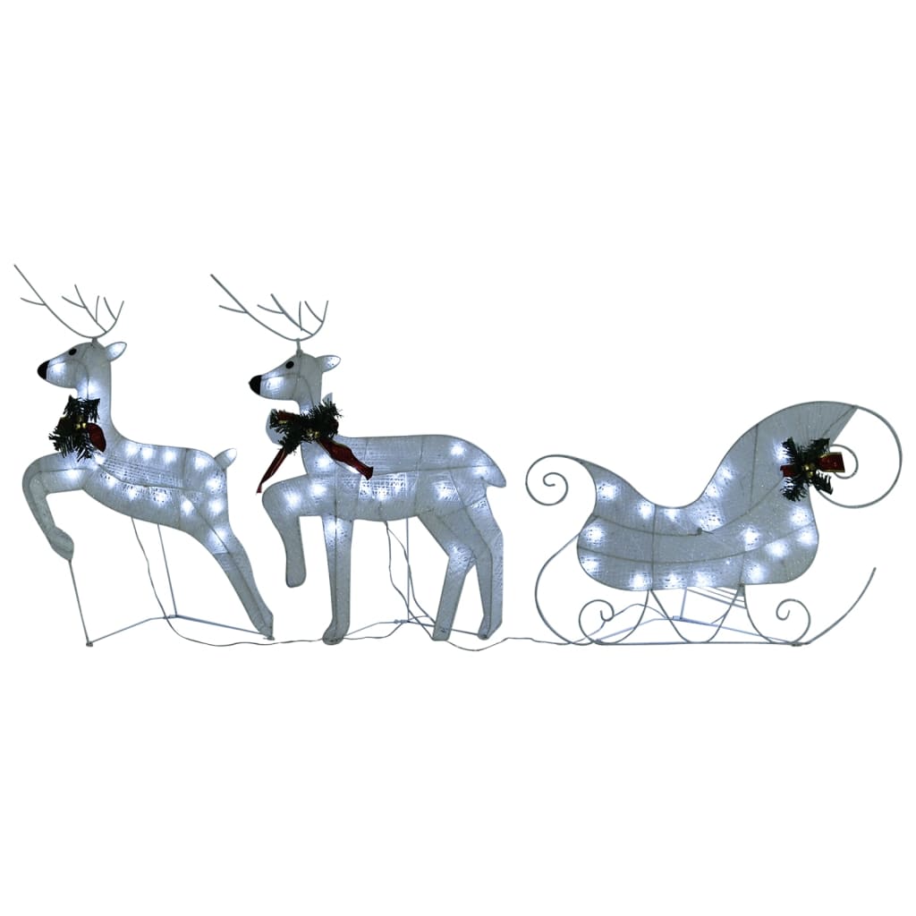 Rendier &amp; Slee Kerstdecoratie 60 LED's Buiten Wit