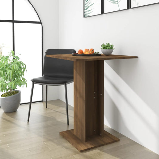 vidaXL Bistro Table Brown Oak 60x60x75 cm Engineered Wood