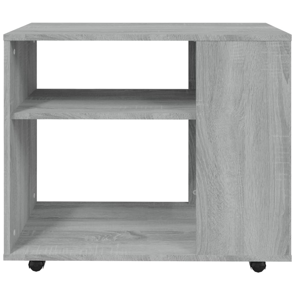 Table d'Appoint Gris Sonoma 70x35x55 cm Bois D'ingénierie