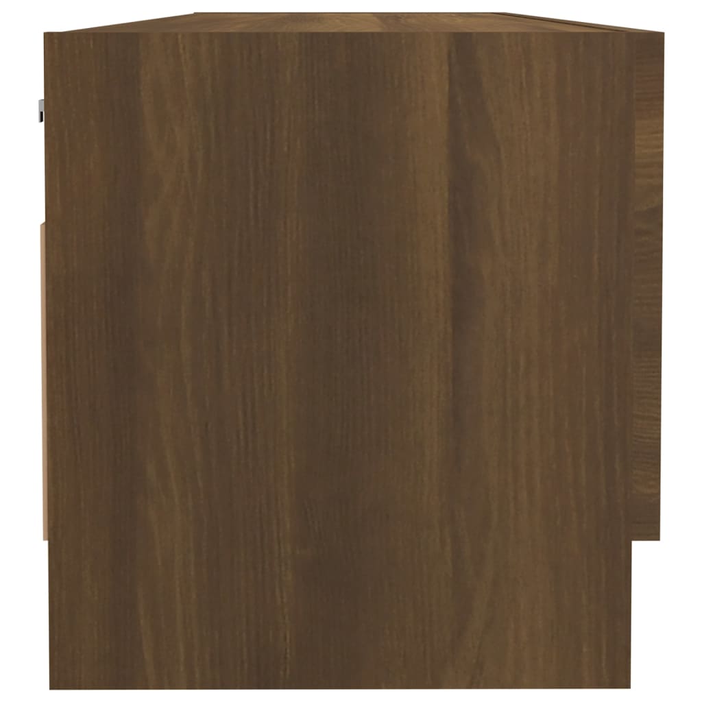 Kledingkast Bruin Eiken 100x32,5x35 cm Engineered Wood