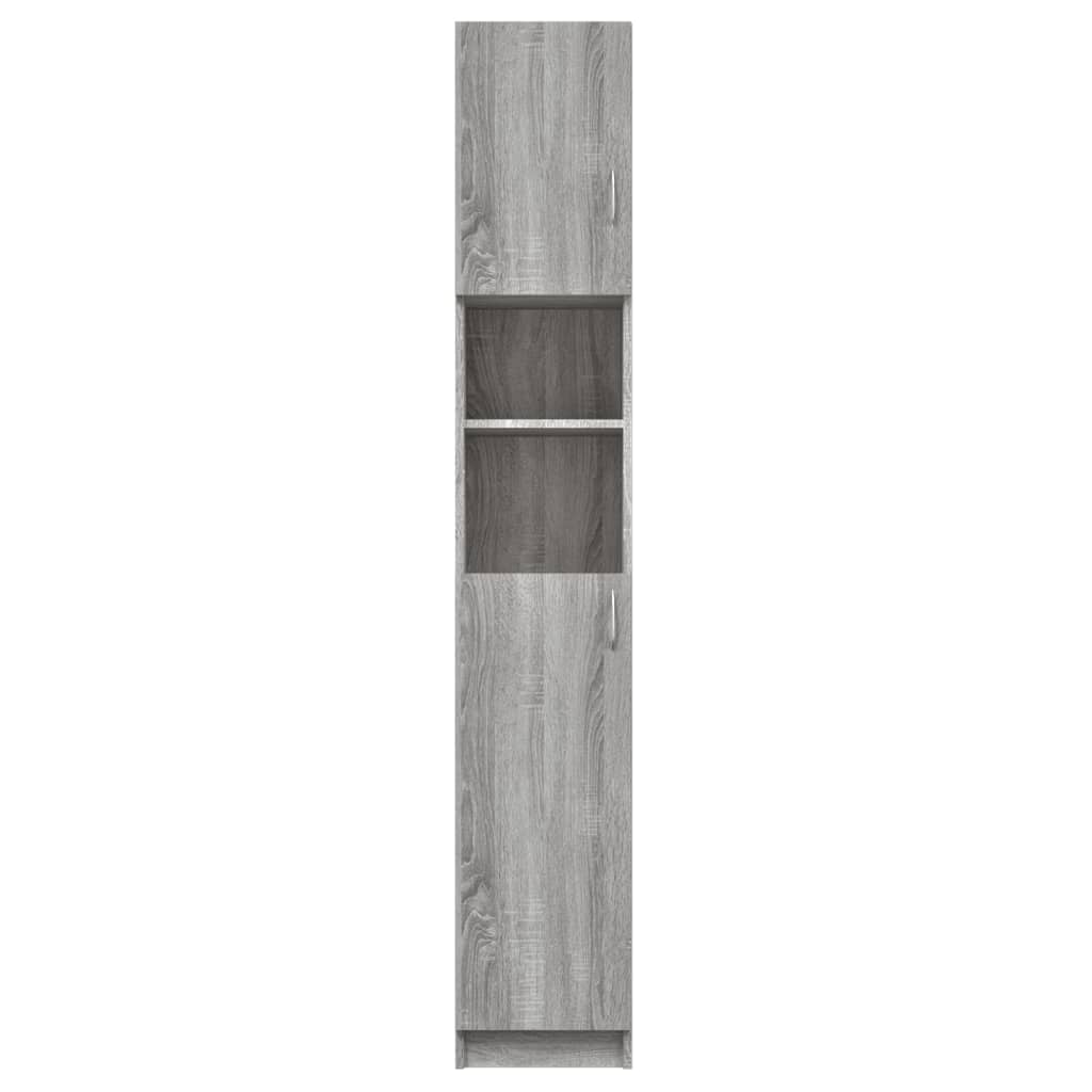 Badkamermeubel grijs Sonoma 32x25,5x190 cm Engineered Wood