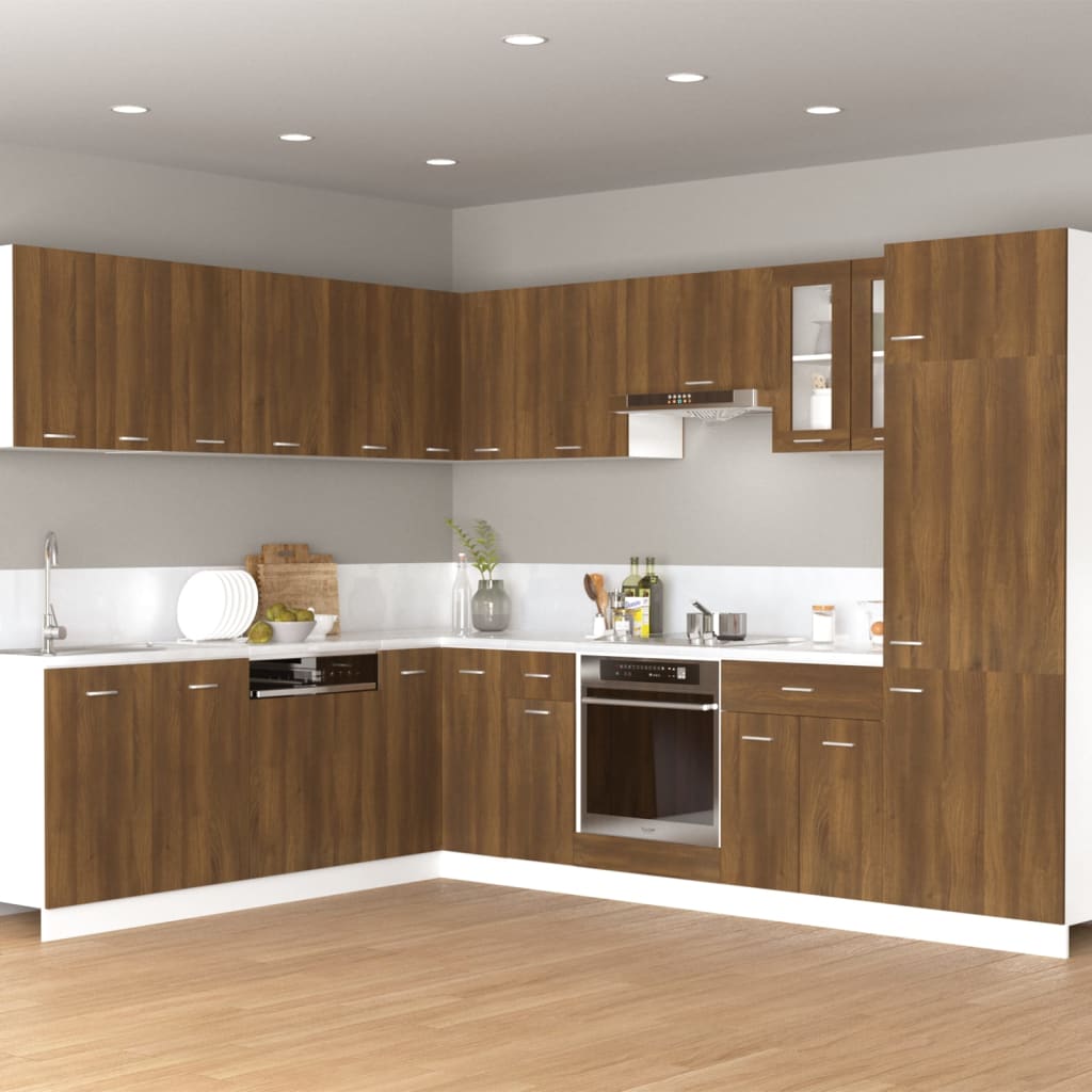 vidaXL Hanging Cabinet Brown Oak 60x31x40 cm Engineered Wood