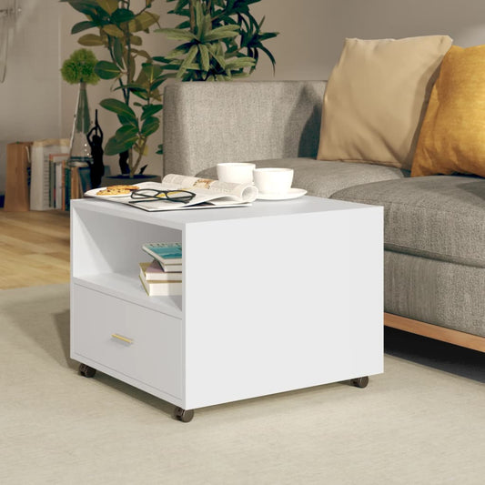 vidaXL Coffee Table White 55x55x40 cm Engineered Wood