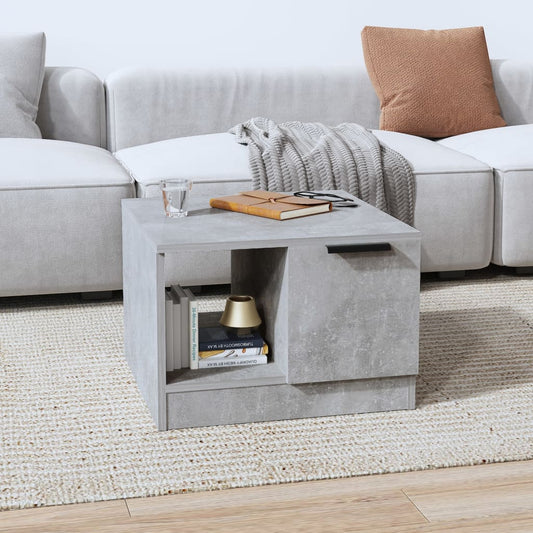 vidaXL Coffee Table Concrete Grey 50x50x36 cm Engineered Wood