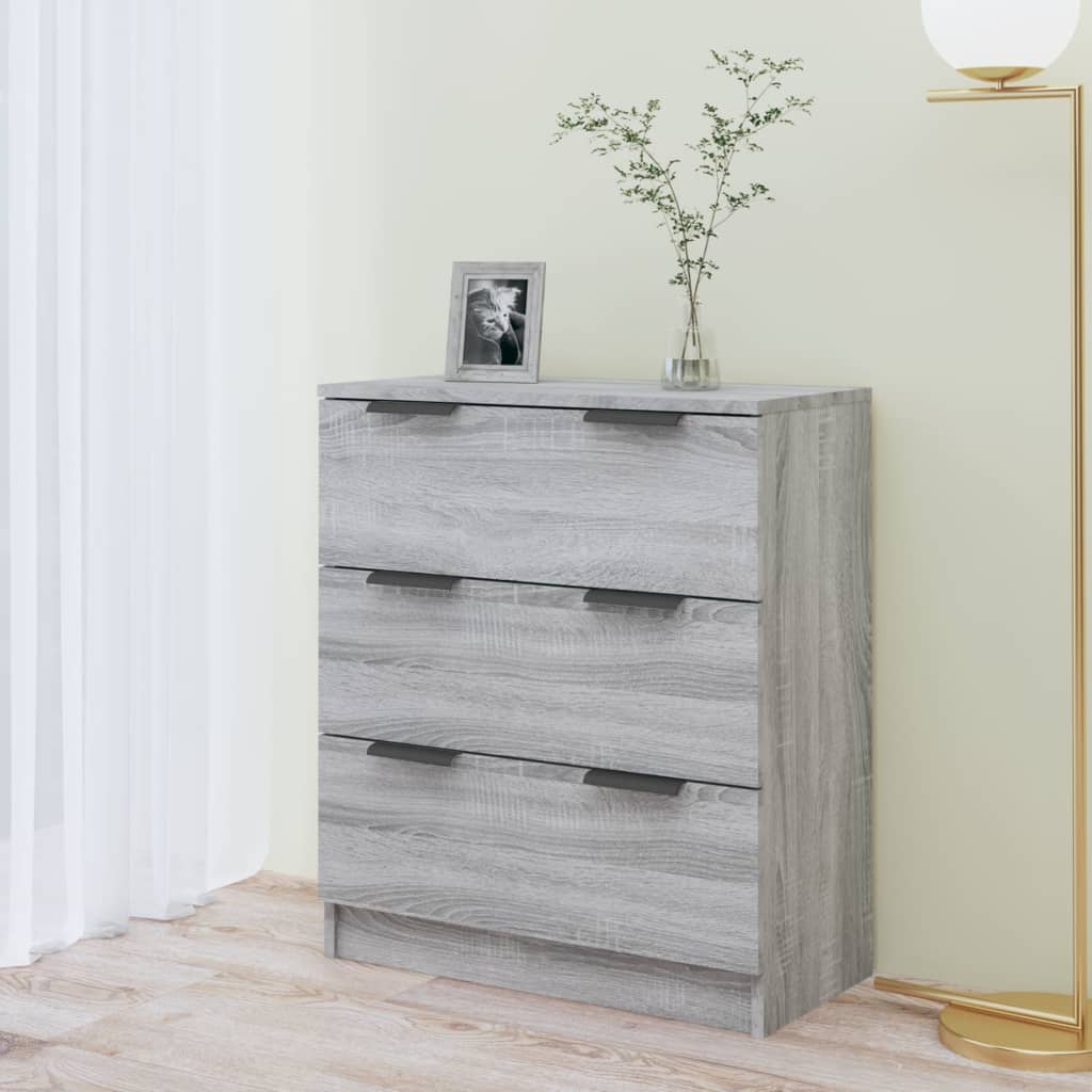 vidaXL Sideboard Grey Sonoma 60x30x70 cm Engineered Wood