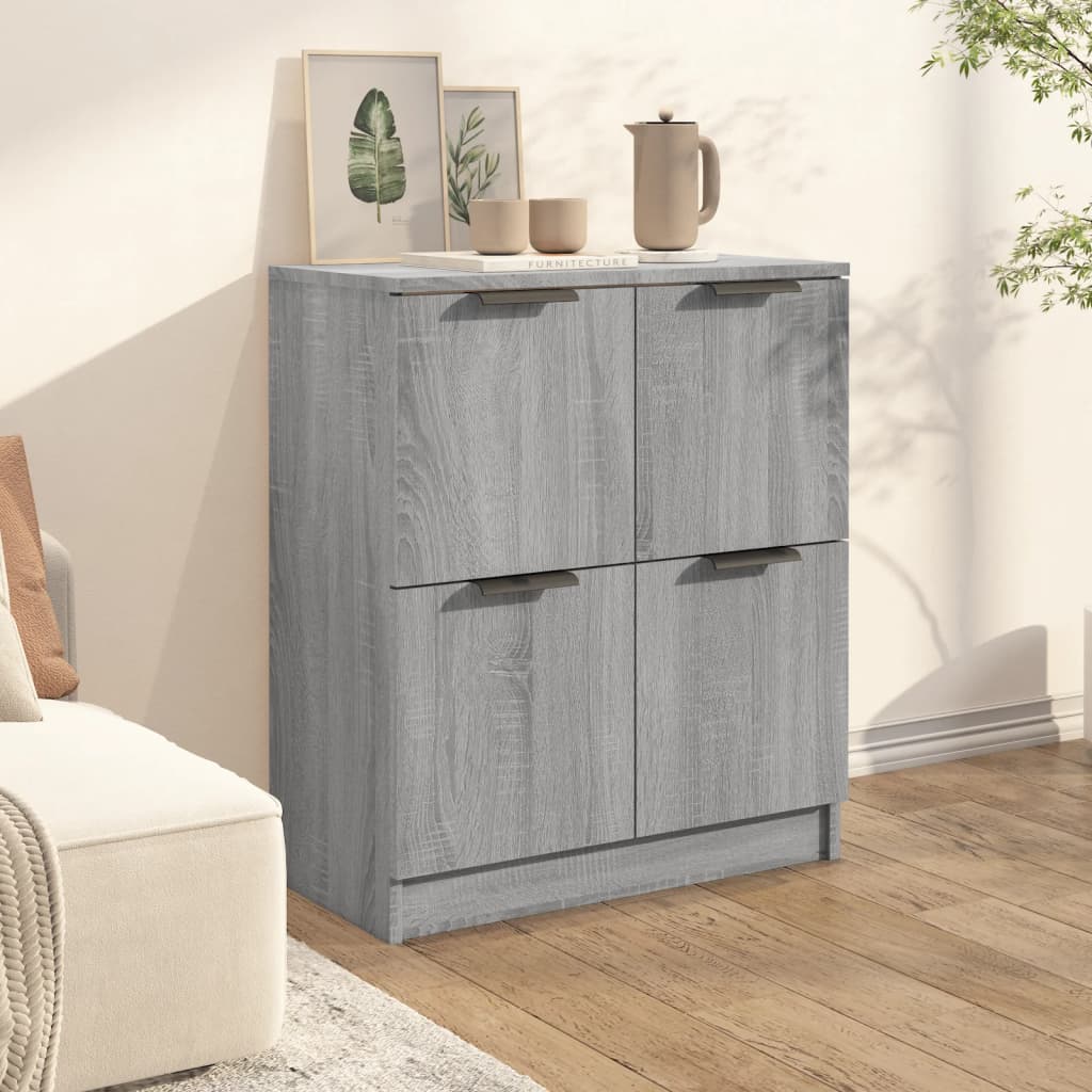 vidaXL Sideboard Grey Sonoma 60x30x70 cm Engineered Wood