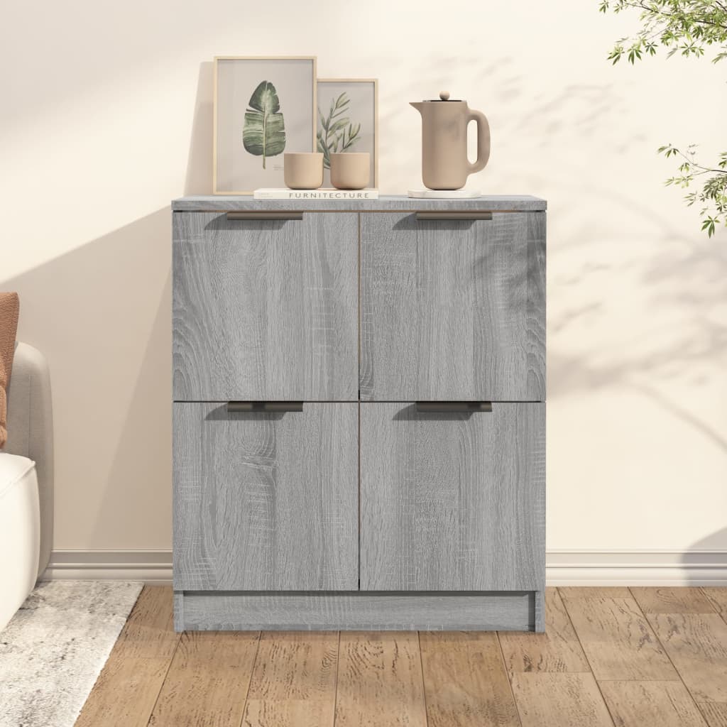 vidaXL Sideboard Grey Sonoma 60x30x70 cm Engineered Wood