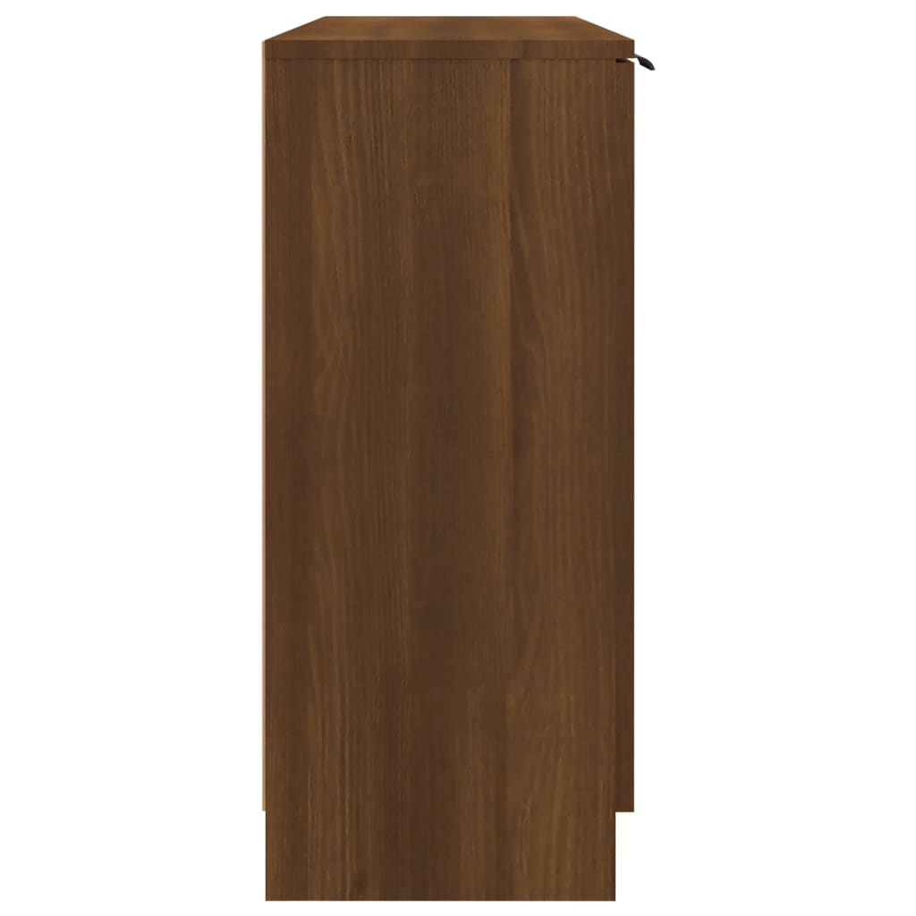 Buffet chêne brun 90,5x30x70 cm bois d'ingénierie