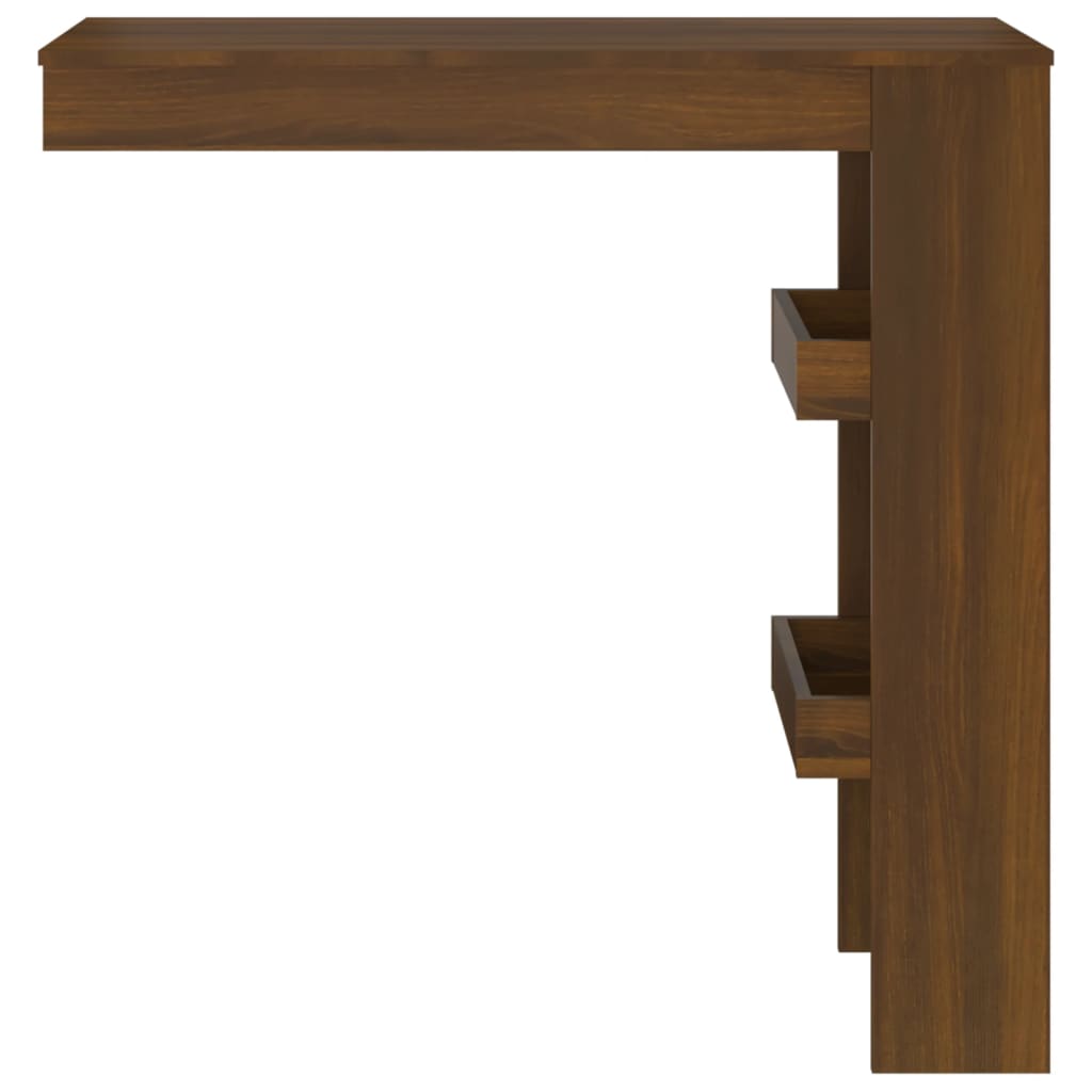 Wandbartafel Bruin Eiken 102x45x103,5 cm Engineered Wood
