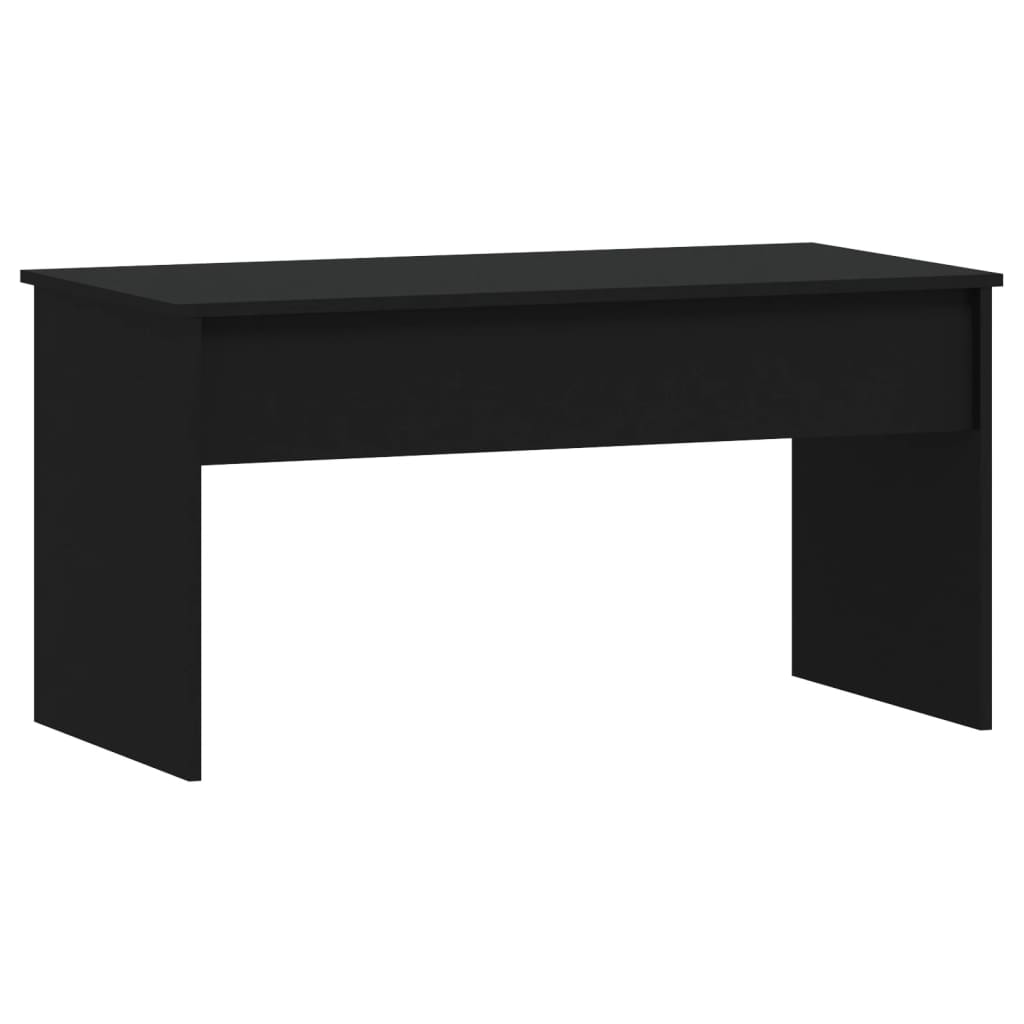 Table basse Noir 102x50,5x52,5 cm Bois d'ingénierie